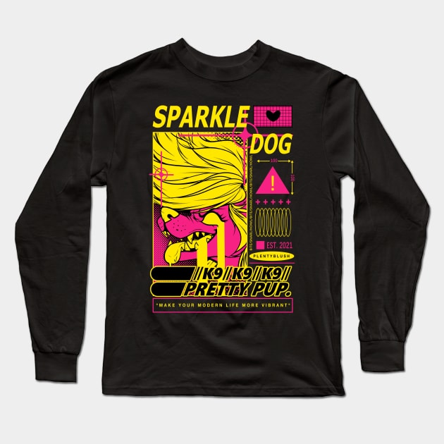 SPARKLEDOG EYESTRAIN Long Sleeve T-Shirt by Plentyblush